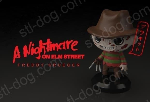 弗莱迪·克鲁格小人(Freddy Krueger Chibi) 3D打印图纸